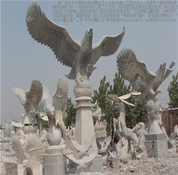 石雕大鹏，鹰石雕苍鹰雄鹰，雄鹰展翅，鹏程万里，大象