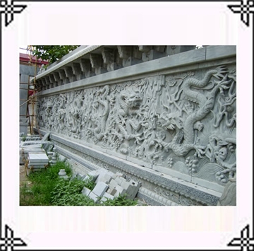 供石碑，石亭，牌坊，石狮子，台阶，龙柱，壁画，栏板