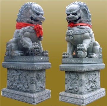 雕刻石狮子北京石材雕刻