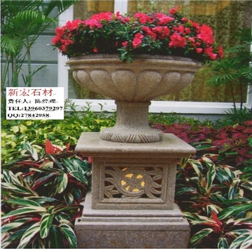 花盆花钵灯柱