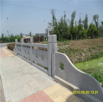 五莲花 镂空 桥栏杆