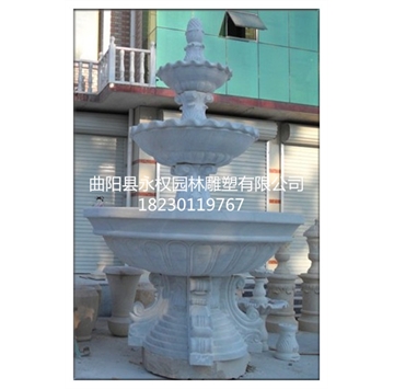 供应白麻喷泉汉白玉喷泉雕塑
