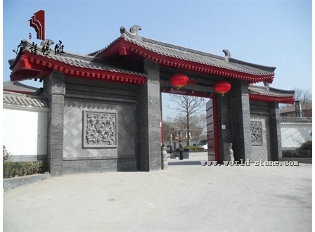 唐语砖雕门楼