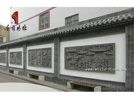 唐语砖雕文化墙