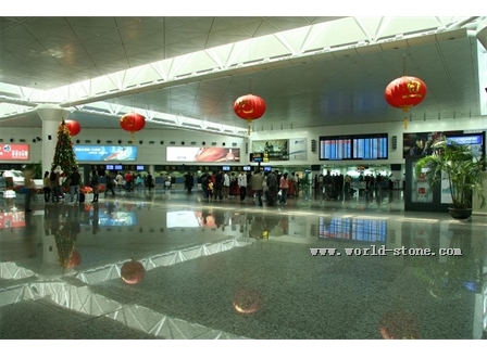 方圆石材工程案例--深圳机场(蓝豹)