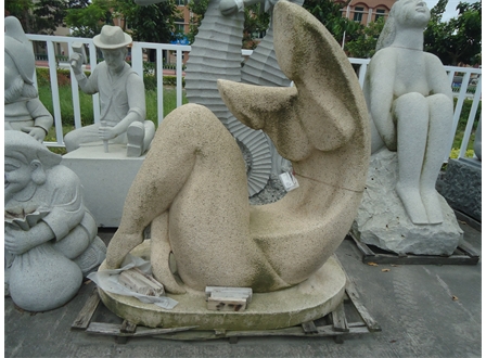 校园雕塑 石