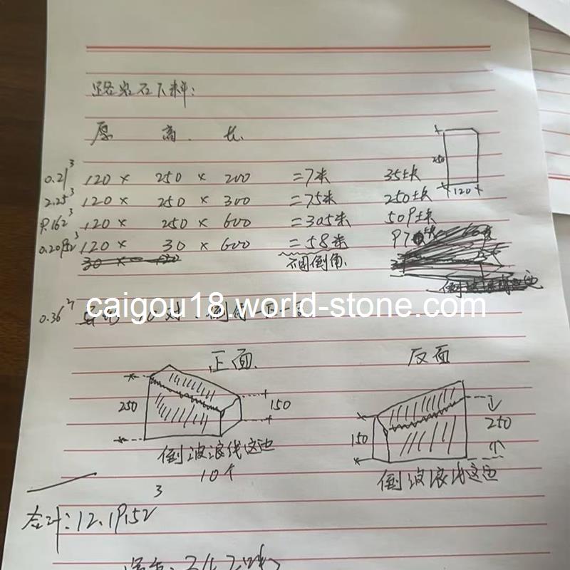 需要如图规格的路沿石450米+少量异型